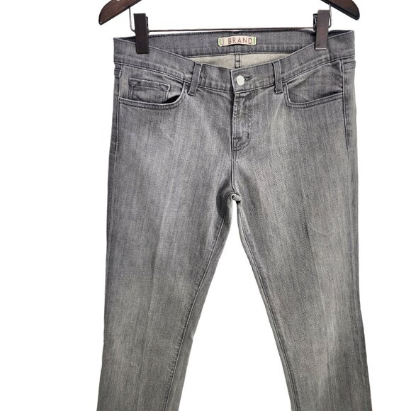 J Brand Gray Skinny Jeans Size 30 Cotton/Spandex Women's Size 30 Long Length - Picture 3 of 10